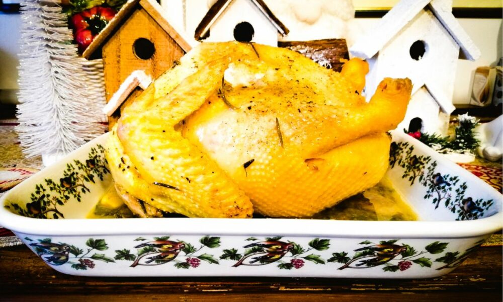 "Authentic Italian stuffed capon recipe (cappone ripieno), traditional holiday roast by Chef Carlotta in Florence