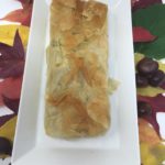 Savoury pie with leeks, squash and chestnut