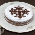Dark chocolate Caprese cake