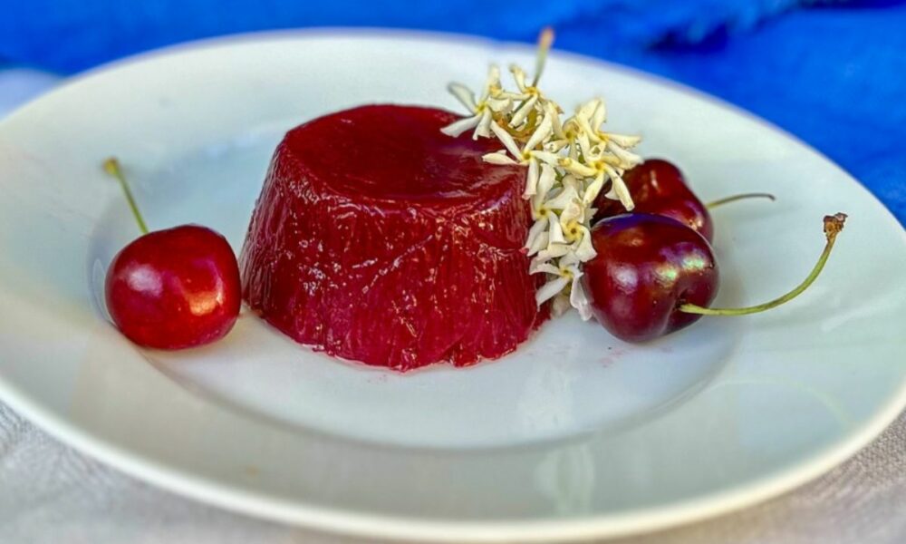 Authentic Italian vegan cherry jellies recipe, gluten-free dessert by Chef Carlotta in Florence
