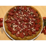 tarte tatin with cherry tomatoes